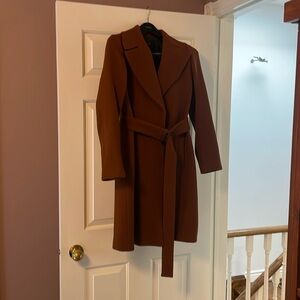 JCrew chestnut brown wool coat size 2